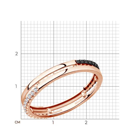 Золотое кольцо с бриллиантами K2303D, 1.73