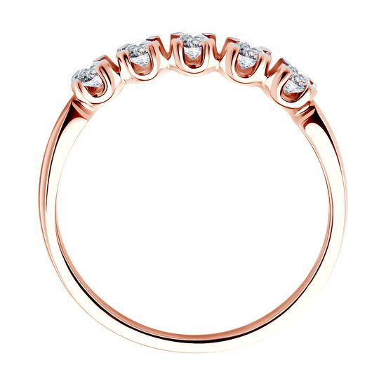 Золотое кольцо с бриллиантами K2304D, 16.5, 2.62