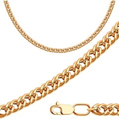Gold chain weaving double rhombus RD060, 11.01