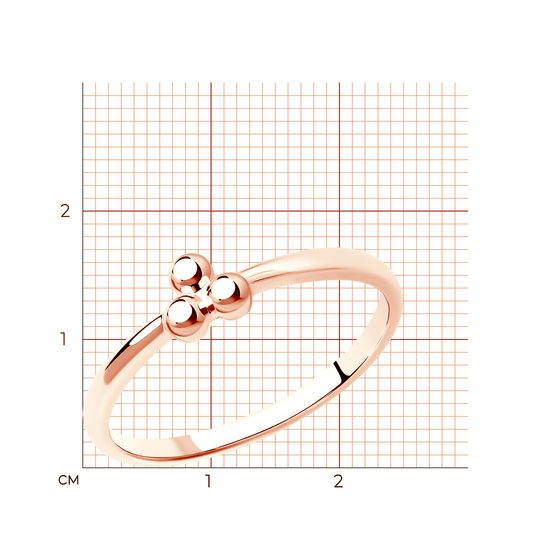 Кольцо из красного золота Кз710, 1.38