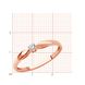 Red gold ring with diamonds KBRz106, 1.25