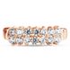 Red gold ring with cubic zirconia FKz176, 3.45