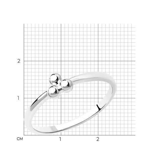 Кольцо из белого золота КБз710, 1.38