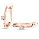 Gold earrings with cubic zirconia Sz2125
