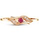 Golden ring with natural ruby Кз2113Р, 1.5