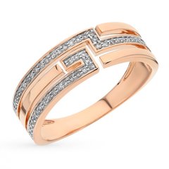 Golden Ring with Diamonds БК9518, 2.95