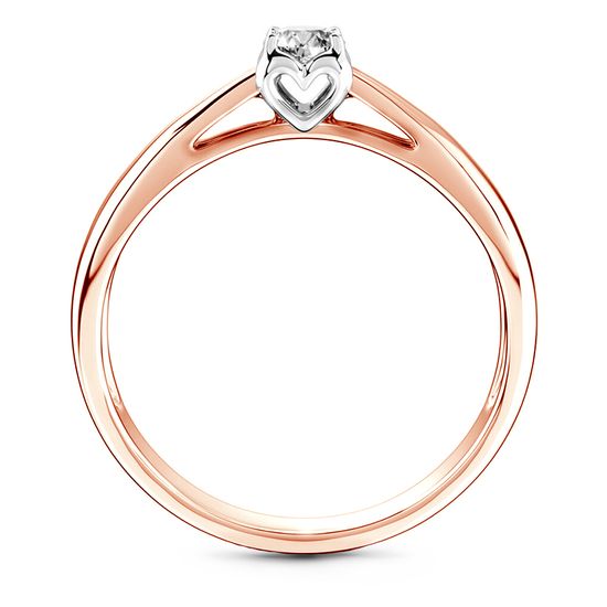 Red gold ring with diamonds KBRz101, 1.73