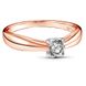 Red gold ring with diamonds KBRz101, 1.73