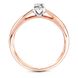 Red gold ring with diamonds KBRz101, 1.73