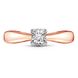 Red gold ring with diamonds KBRz101, 1.73