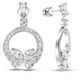 White gold earrings with cubic zirconia SBz1198