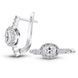 White gold earrings with cubic zirconia FBSz097
