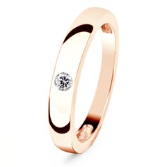 Red gold ring with cubic zirconia Kz2109, 2.28