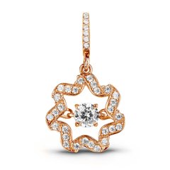 Gold pendant with cubic zirkonia PSz044, 2.15