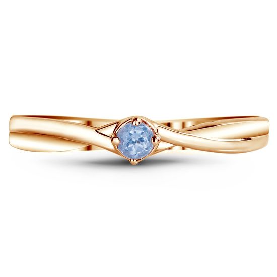 Gold ring with natural topaz Кз2137Т, 1.59