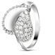 White gold ring with cubic zirconia FKBz056, 3.1