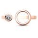 Red gold ring with cubic zirconia FKz505, 1.96