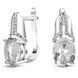 White gold earrings with cubic zirconia SBz1186