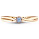 Gold ring with natural topaz Кз2137Т, 15, 1.59
