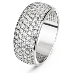 White gold ring with cubic zirconia FKBz066N, 4.94