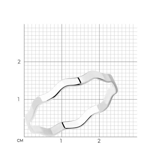 Кольцо из белого золота КБз713, 1.01