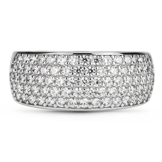 White gold ring with cubic zirconia FKBz066N, 4.94