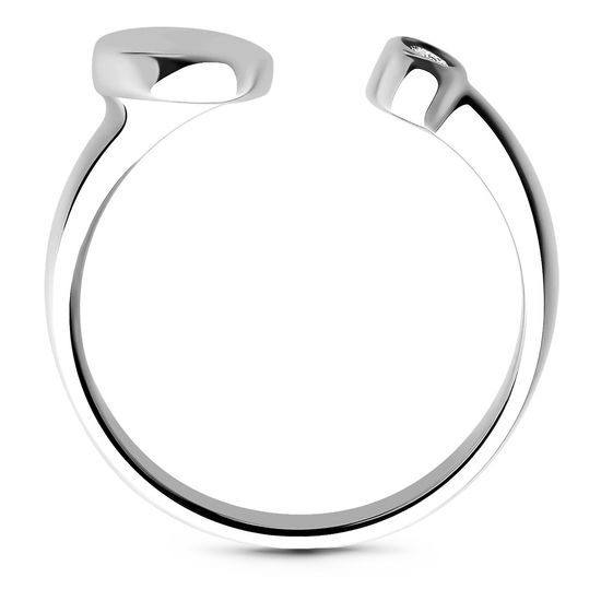 White gold ring with cubic zirconia FKBz524