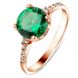 Gold ring with emerald nano K25NE, 16.5, 2.13