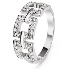 White gold ring with cubic zirconia FKBz169, 4.14