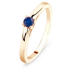 Gold ring with natural sapphire Кз2108С, 15, 1.44