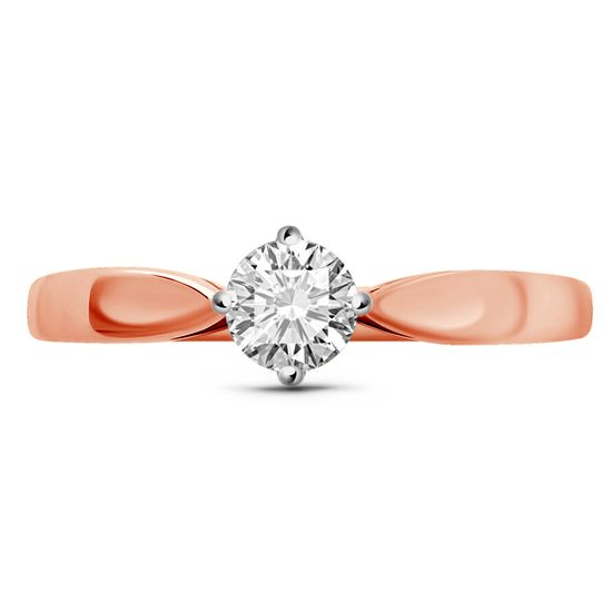 Red gold ring with diamonds KBRz104, 1.89