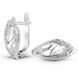 White gold earrings with cubic zirconia FBSz101