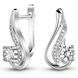 White gold earrings with cubic zirconia FBSz218