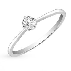 White gold ring with diamond БК9606Б, 1.75