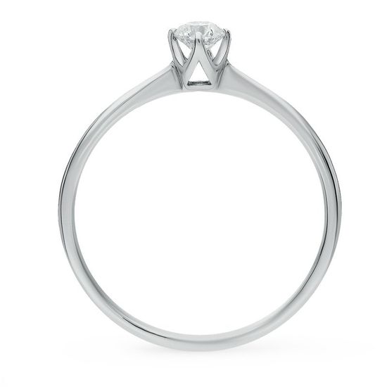 Кольцо из белого золота с бриллиантом БК9606Б, 1.75