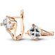 Gold earrings with cubic zirconia PDSz05