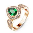 Gold ring with emerald nano ПДКз83НИ