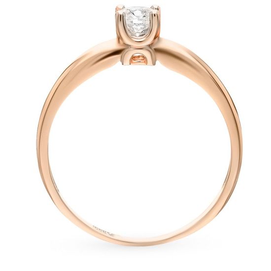 Золотое кольцо с бриллиантом БК9601, 2.25