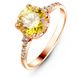 Gold ring with natural citrine K25CT, 15, 2.55
