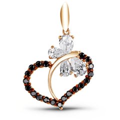 Gold pendant with cubic zirkonia PSz180, 2.7