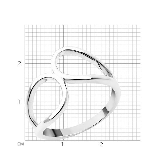 Кольцо из белого золота КБз716, 2.66