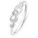 White gold ring with cubic zirconia Kz2118B, 1.73