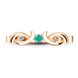 Gold ring with natural emerald Кз2121И, 15, 1.92