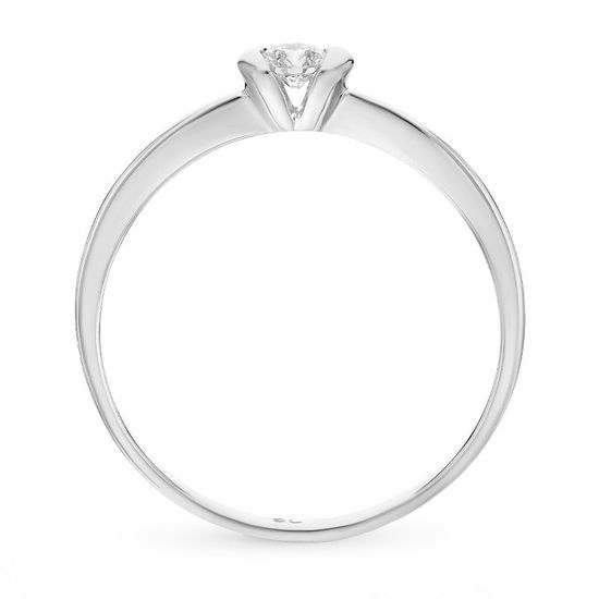 Кольцо из белого золота с бриллиантом БК9605Б, 1.75