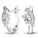 White gold earrings with cubic zirconia PDSBz102
