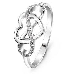 White gold ring with cubic zirconia FKBz245, 1.88