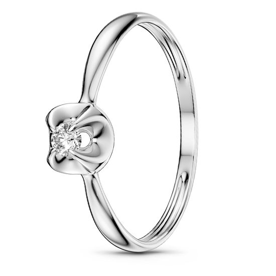 White gold ring with diamonds KBRBz100, 0.90