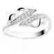 White gold ring with cubic zirconia FKBz133, 2.17