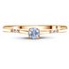 Gold ring with natural topaz Кз2125Т, 1.44