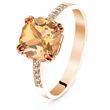 Gold ring with natural citrine ПДКз29Ц